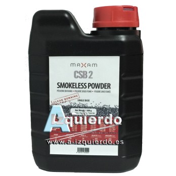 Poudre Maxam CSB 2 (0,5 kg) pour rechargement cartouches et tir sportif