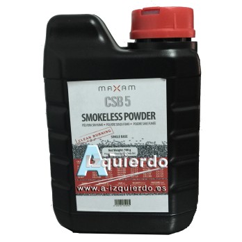 Poudre Maxam CSB 5 (0,5 kg) pour rechargement et tir sportif