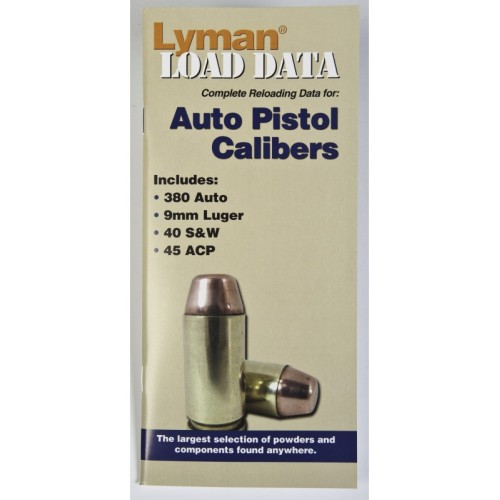 Guide de rechargement pour calibres .380 Auto, 9mm, .40 S&W, .45 ACP
