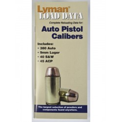 Reloading Manual for .380 Auto, 9mm, .40 S&W, .45 ACP Ammunition