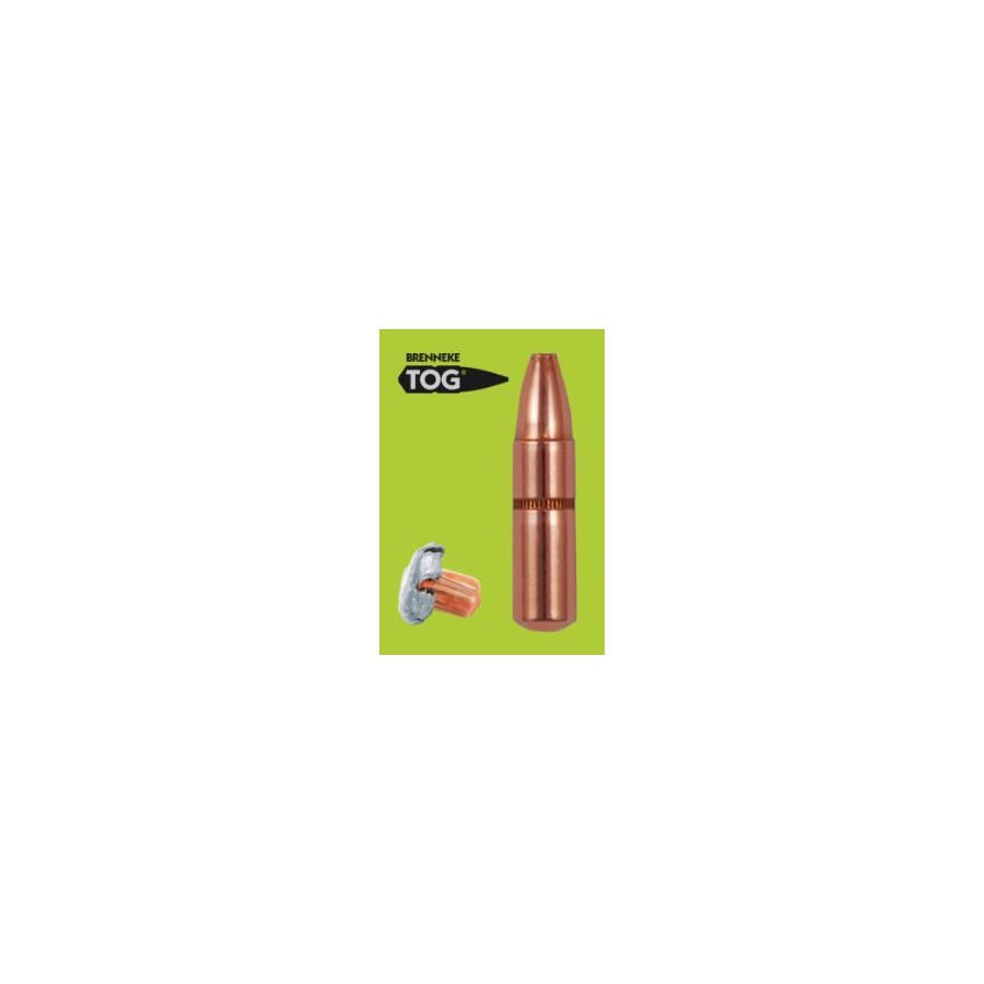 6mm (.243) 96gr TOG Brenneke Hunting Bullets, 25 Count