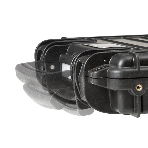 Black Pistol Case with Smooth and Corrugated Foam Insert