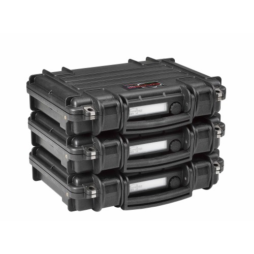 Black Pistol Case with Smooth and Corrugated Foam Insert