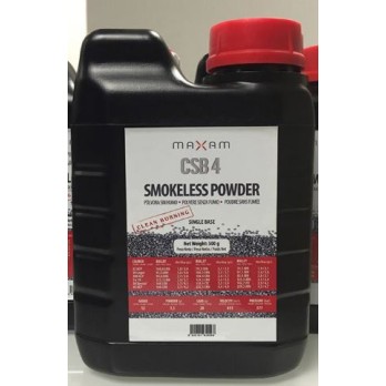 Poudre Maxam CSB 4 (0,5 kg) pour rechargement cartouches de chasse et tir sportif