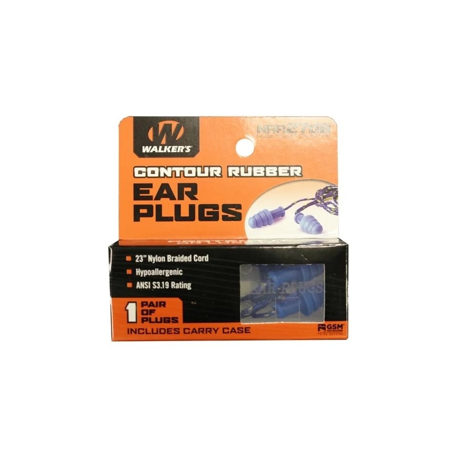 Bouchons d'Oreilles GWP-TPRCORD-BL Walker's Game Ear pour Tir et Rechargement