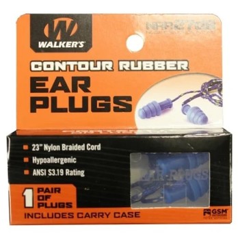 Bouchons d'Oreilles GWP-TPRCORD-BL Walker's Game Ear pour Tir et Rechargement
