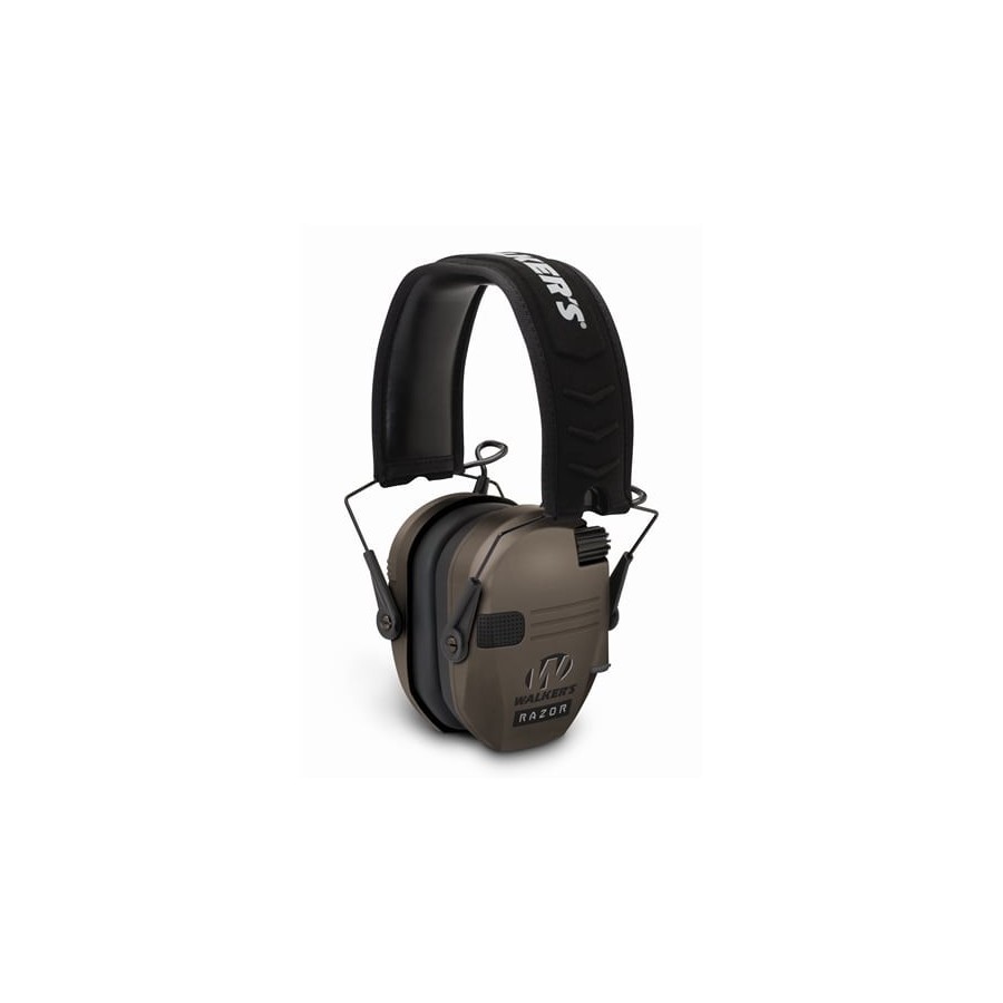 Casque Électronique Walker's Razor Slim GWP-RSEM-FDE - Couleur Flat Dark Earth - Protection Auditive NRR 23 dB