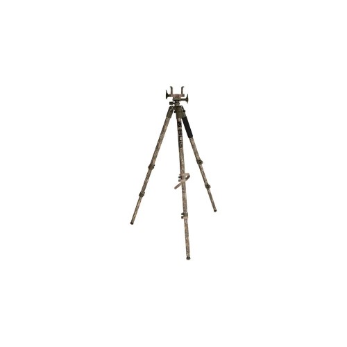 Trépied DEATHGRIP Bog Pod en aluminium camouflage sombre, hauteur réglable