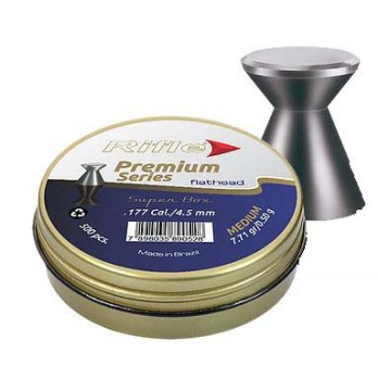 Premium Series Flathead Medium 4.5mm (4.48) 0.50g Shotgun Pellets for Reloading