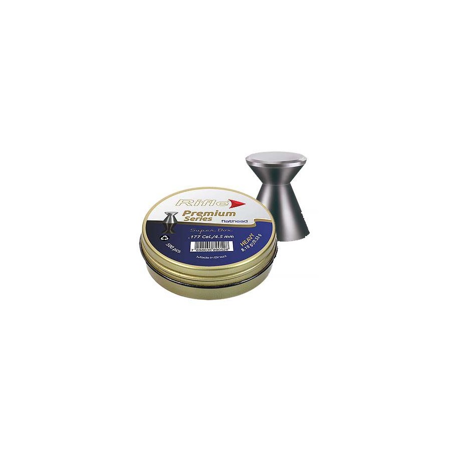 Premium Series Flathead Heavy Shot Pellets 4.5mm (4.48) 0.53g