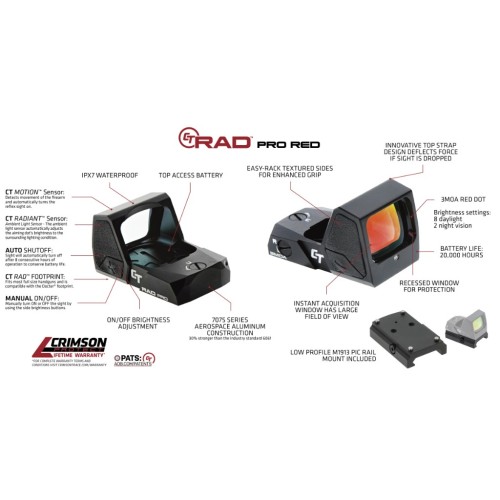 Red Dot CT RAD PRO (Rouge) Crimson Trace