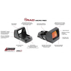 Red Dot CT RAD PRO MICRO (Rouge) Crimson Trace