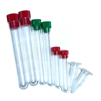 2.5 cm Plastic Ammo Tubes with 1.5 ml Caps (10 pcs)