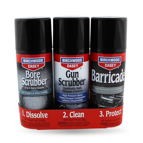 Pack Valeur 1-2-3 Birchwood Casey - Kit Complet de Nettoyage et Protection d'Armes à Feu