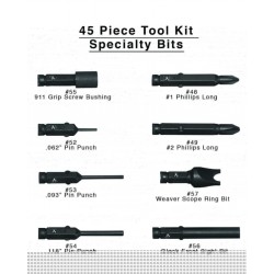 Lyman 45-Piece Gunsmithing Screwdriver Set and Accessories