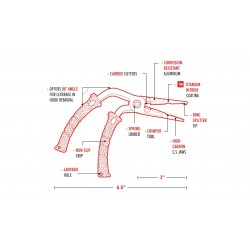 Pince multifonction 6,5' BUBBA pour chasse, tir et rechargement de munitions