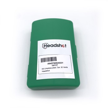 Kit de nettoyage plastique Cal. 22 Vert Headshot