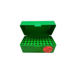 Boîte MTM pour 50 cartouches de 22 Hornet, 30M1 à 6x47