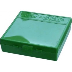 Boîte MTM 100 cartouches verte 45, 10mm, 40, 41