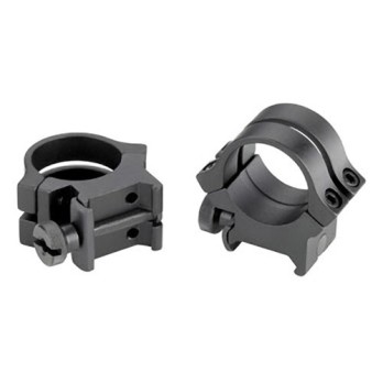 Quad Lock Mount Rings 1" Black for 44mm Scope Tube