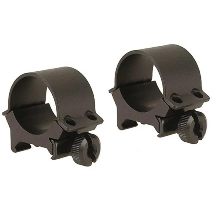Detachable Matte Black 1" Rifle Scope Rings for 40-42mm Objective Lens