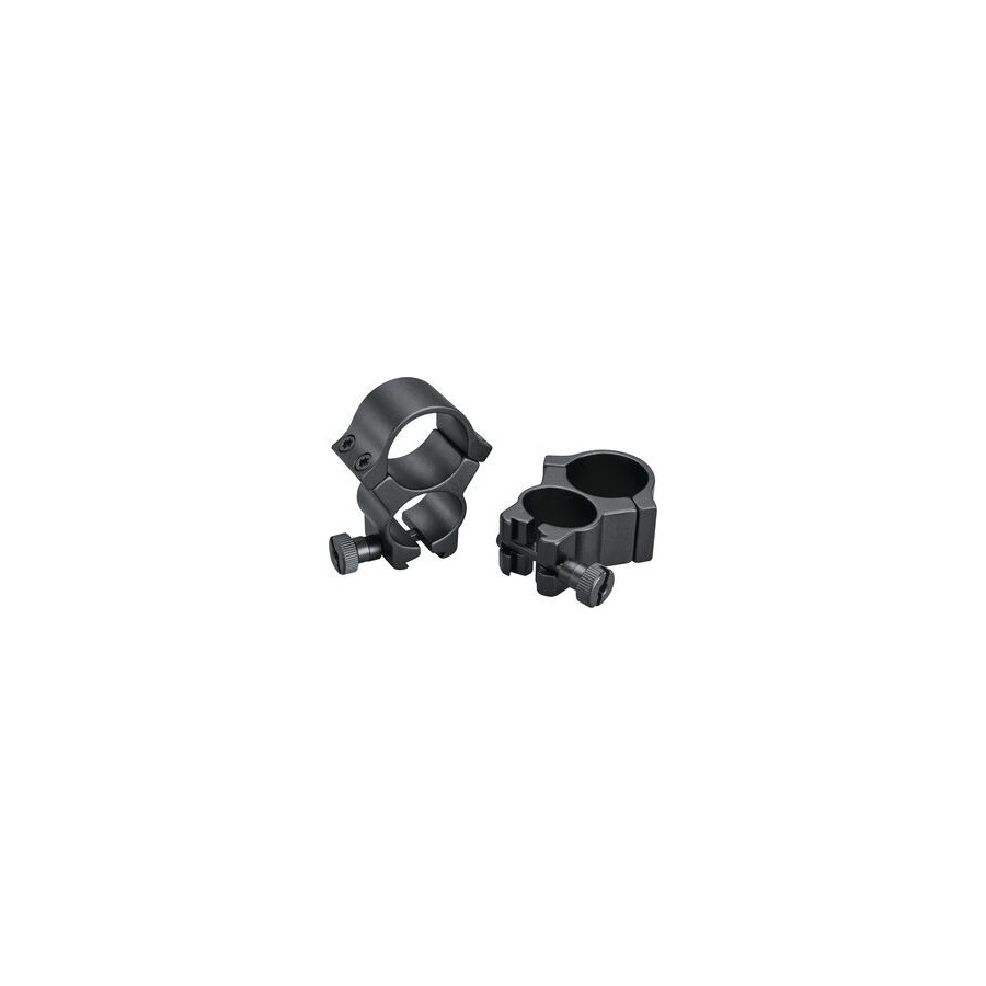Detachable Matte Black 1" 50mm Scope Rings for Hunting, Shooting, and Reloading
