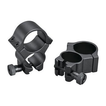 Detachable Matte Black 1" 50mm Scope Rings for Hunting, Shooting, and Reloading