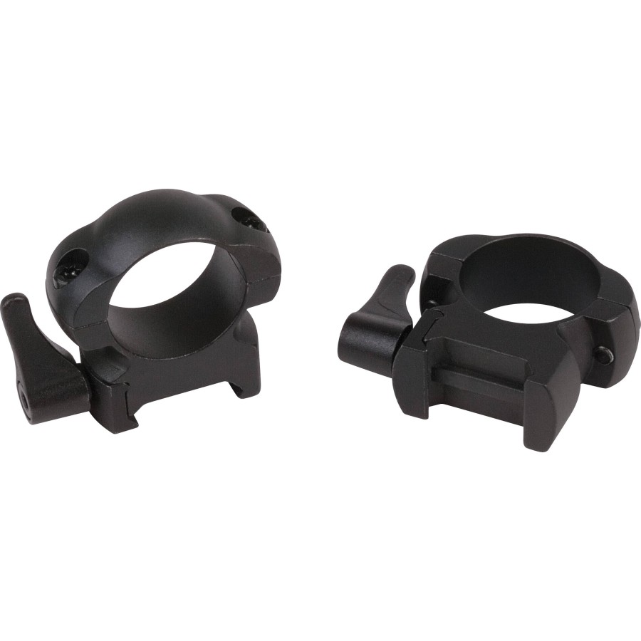 Grand Slam Lever Lock 1" High Black Rifle Scope Rings