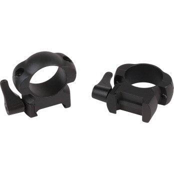 Grand Slam Lever Lock 1" High Black Rifle Scope Rings