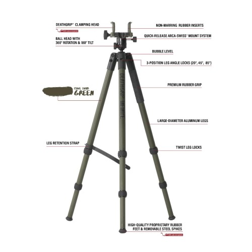 Trépied Bog Pod DEATHGRIP Infinite en Aluminium