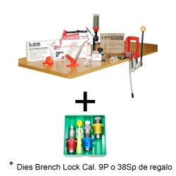 Prensa Challenger Breech Lock Bench  Prime Kit+ Die Breech Lock Cal. 9mm Gratis