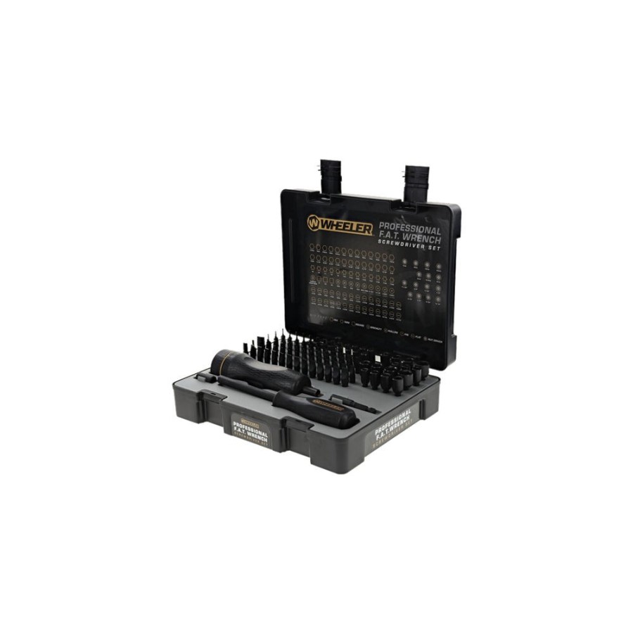 Tournevis à pression Wheeler et accessoires 100 pièces pour chasse, tir et rechargement de munitions