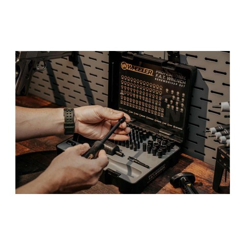 Tournevis à pression Wheeler et accessoires 100 pièces pour chasse, tir et rechargement de munitions