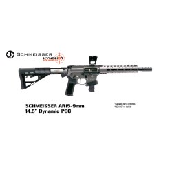 Rifle Schmeisser AR15 Cal. 9mm Dynamic PCC 14,5" COLOR NEGRO
