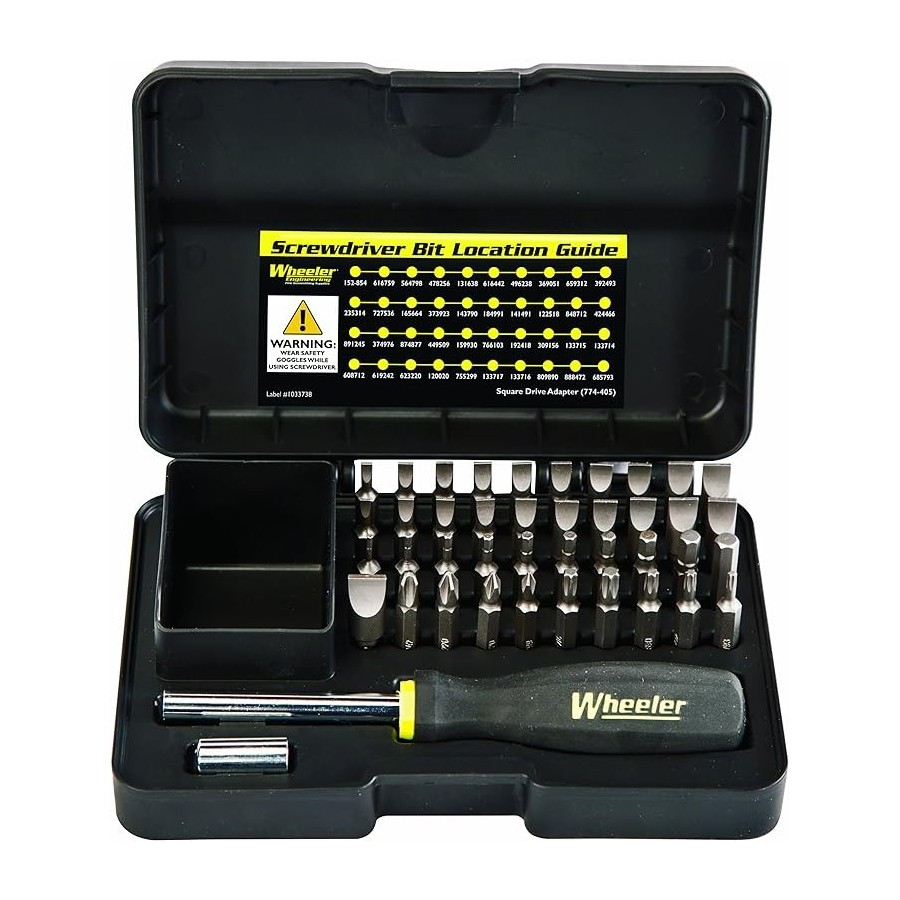Wheeler 43-Piece Gunsmithing Screwdriver Set and Accessories