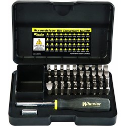 Destornillador Wheeler y accesorios 43 piezas