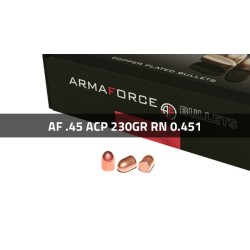 Puntas Cal. 45-230 RN FMJ Blindada 250 Uni. Armaforce (.451)