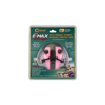 Caldwell E-MAX Low Profile Electronic Shooting Ear Muffs Pink