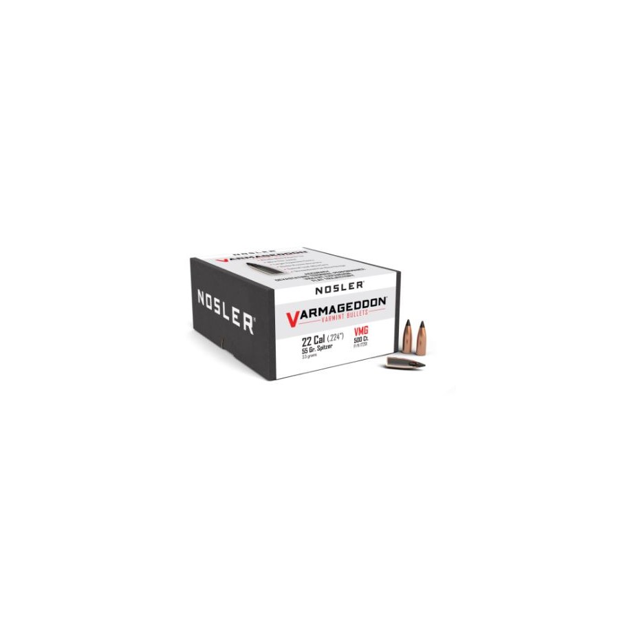 Ballistics Nosler Varmageddon Cal .22 55gr  Précision et Performance Exceptionnelles