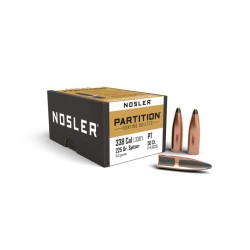 Puntas Cal. 338-225gr Spitzer Nosler Partition 50u