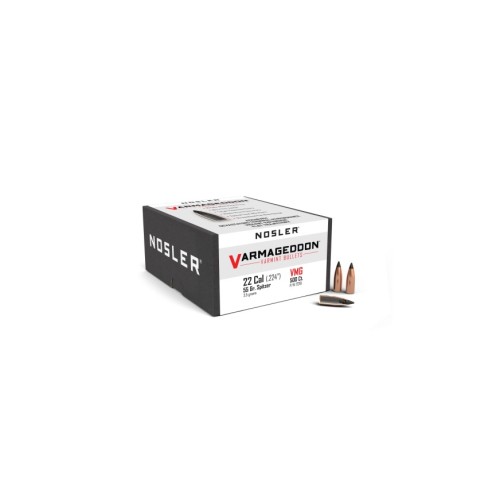 Ballistics Nosler Varmageddon Cal .22 55gr  Précision et Performance Exceptionnelles