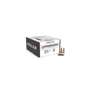 Ballistics Nosler Varmageddon Cal .22 55gr  Précision et Performance Exceptionnelles