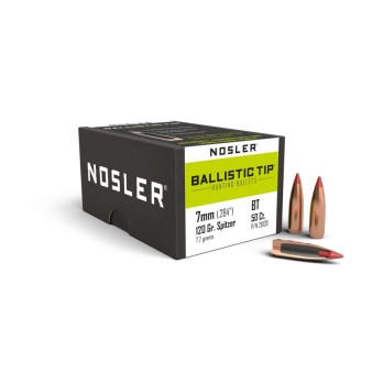 Balistiques Nosler Ballistic Tip Chasse 7mm 120gr  Précision et Performance Exceptionnelles