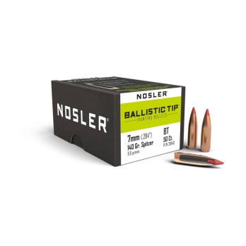 Cartouches Nosler Ballistic Tip Chasse 7mm 140gr  Précision et Performance Exceptionnelles