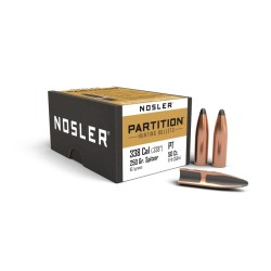 Puntas Cal. 338-250gr Spitzer  Nosler Partition  (