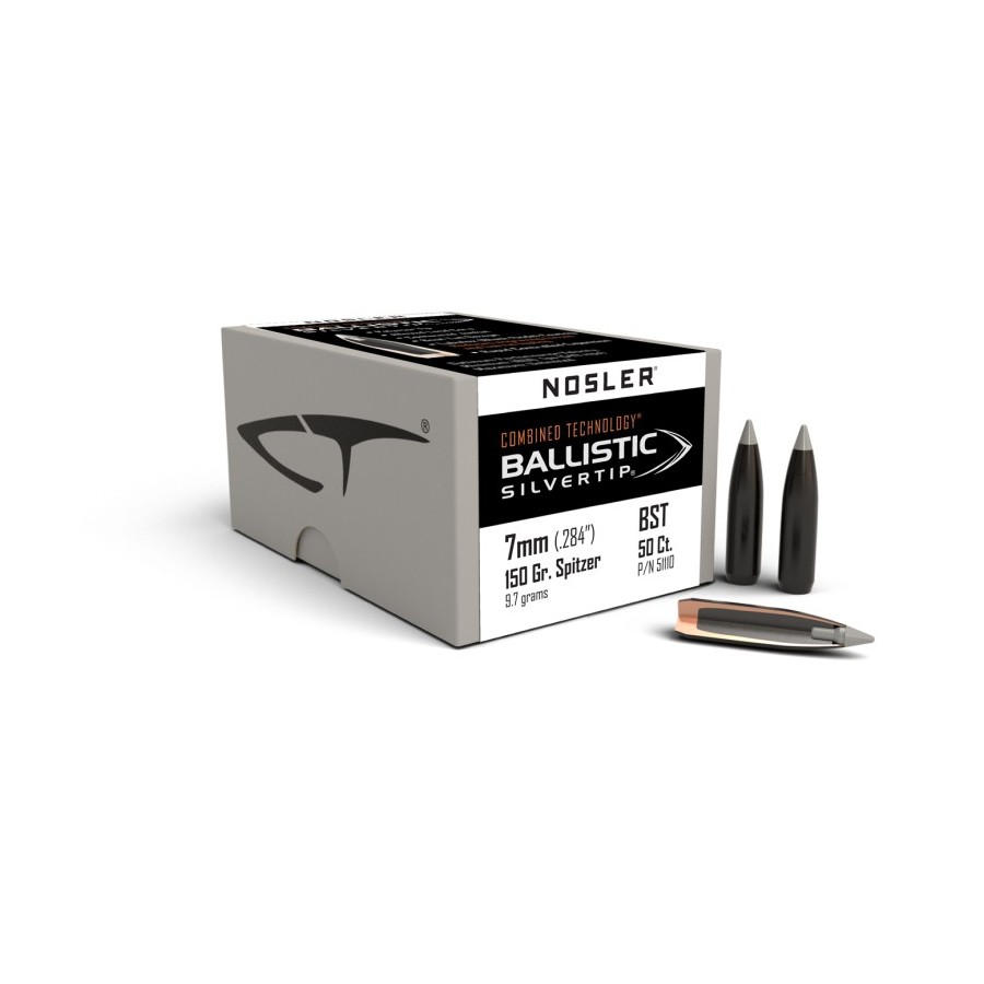 Nosler Ballistic Silvertip 7mm 150gr Bullets  Precision and Controlled Expansion for Hunting and Reloading
