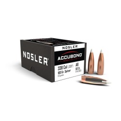 Puntas Cal. 338-180 Spitzer Nosler Accubond 50un.