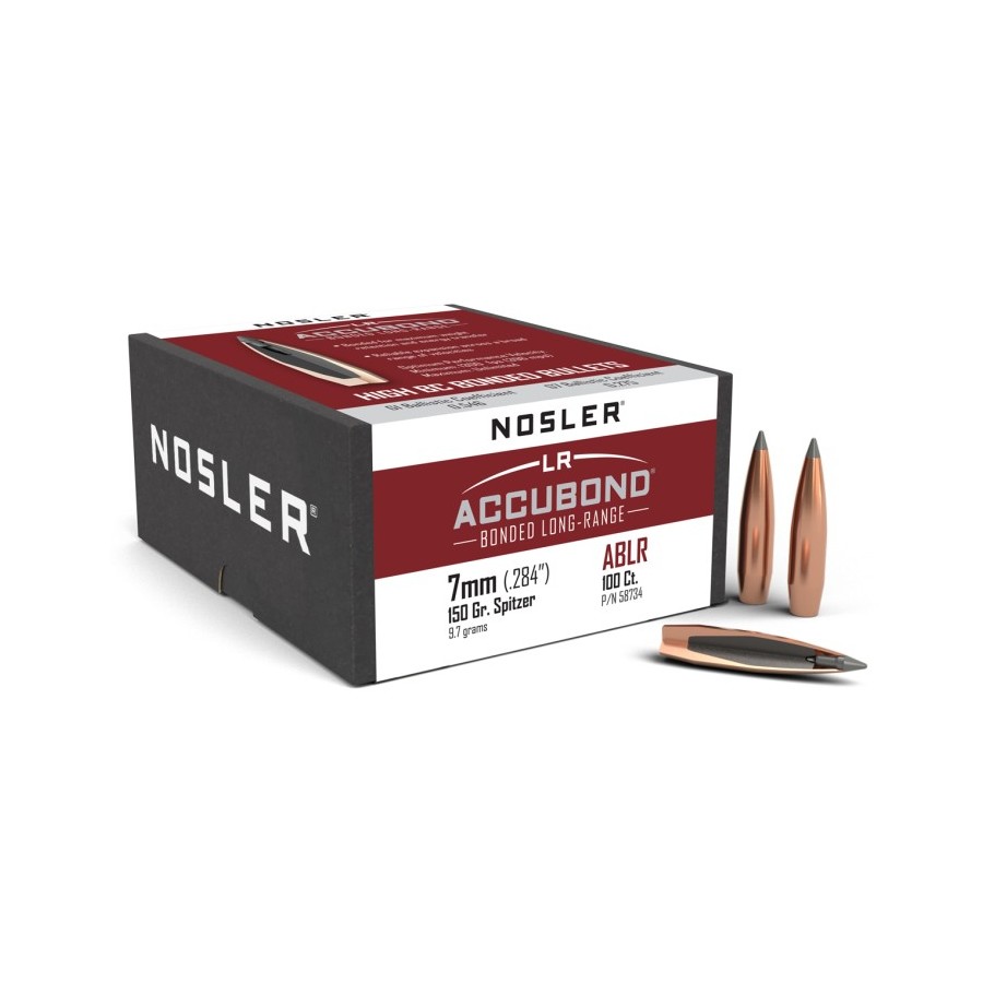 Nosler AccuBond LR 7mm 150gr Bullets  Optimal Precision and Performance for Long-Range Shooting