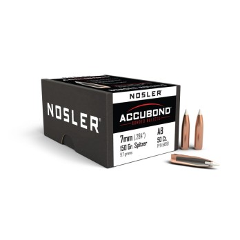 Balises Nosler AccuBond 7mm 150gr  Précision et Puissance Supérieures pour la Chasse