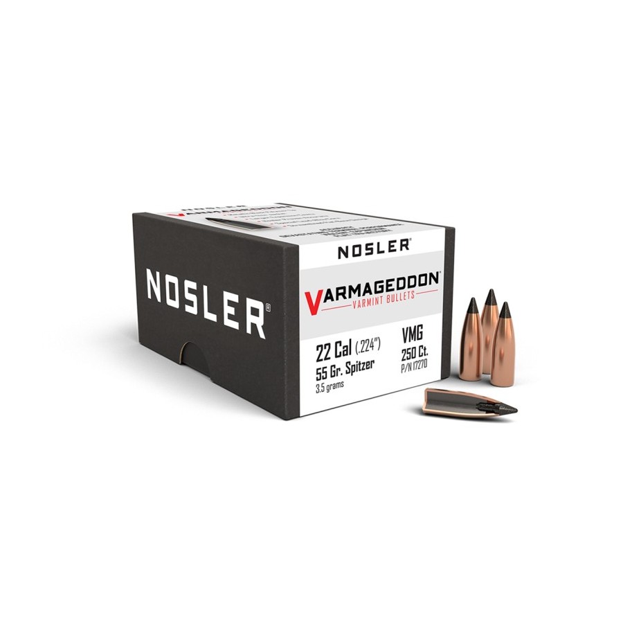 Cartouches Nosler Varmageddon Cal .22 55gr  Précision et Performance Supérieures pour la Gestion des Nuisibles